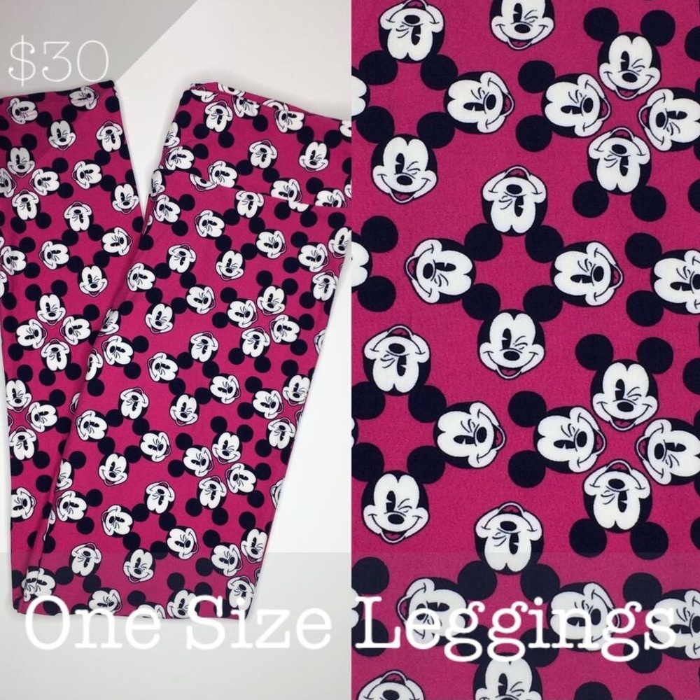 NWT Disney Mickey Leggings LuLaRoe OS 1.0